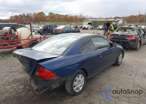 2002 Honda Civic Ex z USA, uszkodzony, nr VIN 1HGEM22002L043985